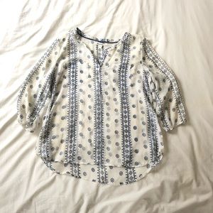 Aeropostale Sheer 3/4 Sleeve Tunic